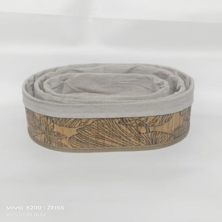 Desktop bamboo storage basket Desktop bamboo storage basket